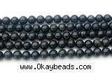 CAE322 15.5 inches 8mm round astrophyllite gemstone beads