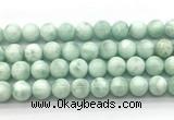 CAS304 15.5 inches 12mm round snowflake angelite gemstone beads