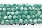 CAS333 15.5 inches 12mm round peacock angelite gemstone beads