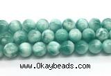 CAS336 15.5 inches 18mm round peacock angelite gemstone beads