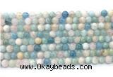 CMG501 15.5 inches 6mm round morganite gemstone beads