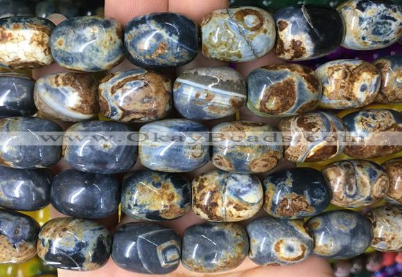 AGBS108 15 inches 13*18mm drum agate gemstone beads wholesale