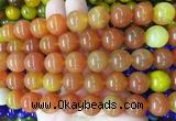 AGBS120 15 inches 14mm round agate gemstone beads wholesale