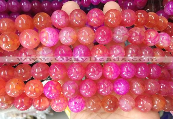 AGBS124 15 inches 14mm round agate gemstone beads wholesale