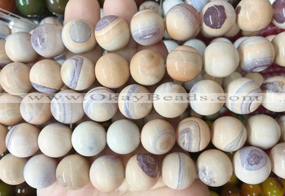 AGBS139 15 inches 14mm round agate gemstone beads wholesale