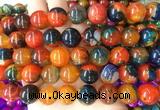 AGBS143 15 inches 14mm round agate gemstone beads wholesale