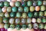 AGBS163 15 inches 16mm faceted round agate gemstone beads wholesale