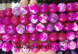 AGBS166 15 inches 16mm faceted round agate gemstone beads wholesale