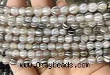 AGBS171 15 inches 6mm round tibetan dzi agate beads wholesale