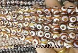 AGBS180 15 inches 8mm round tibetan dzi agate beads wholesale