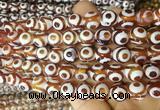 AGBS181 15 inches 10mm round tibetan dzi agate beads wholesale