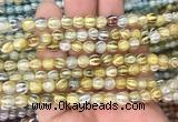 AGBS203 15 inches 6mm round tibetan dzi agate gemstone beads