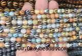 AGBS206 15 inches 6mm round tibetan dzi agate gemstone beads