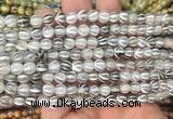 AGBS207 15 inches 6mm round tibetan dzi agate gemstone beads