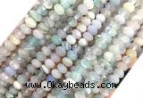 AGBS21 15 inches 5*8mm faceted rondelle banded agate beads wholesale