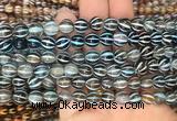 AGBS210 15 inches 8mm round tibetan dzi agate gemstone beads