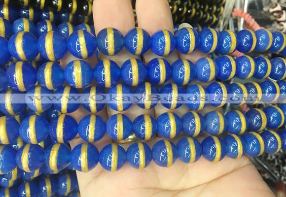 AGBS223 15 inches 10mm round tibetan dzi agate gemstone beads