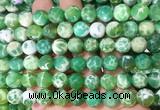 AGBS294 15 inches 10mm faceted round green dragon veins agate beads wholesale  AGBS294 15 inches 10mm faceted round green dragon veins agate beads wholesale