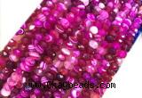 AGBS32 15 inches 4*6mm faceted rondelle banded agate beads wholesale