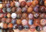 AGBS339 15 inches 12mm round coffee dragon veins agate beads wholesale  AGBS339 15 inches 12mm round coffee dragon veins agate beads wholesale