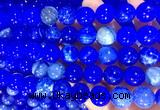 AGBS345 15 inches 12mm round blue dragon veins agate beads wholesale  AGBS345 15 inches 12mm round blue dragon veins agate beads wholesale