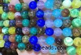 AGBS406 15 inches 10mm round colorful agate beads wholesale  AGBS406 15 inches 10mm round colorful agate beads wholesale