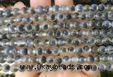 AGBS420 15 inches 6mm faceted round sugar heart agate beads wholesale AGBS420 15 inches 6mm faceted round sugar heart agate beads wholesale