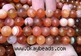 AGBS64 15 inches 12mm round orange botswana agate beads