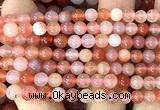 AGBS68 15 inches 6mm round south red agate beads wholesale