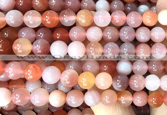 AGBS69 15 inches 8mm round south red agate beads wholesale