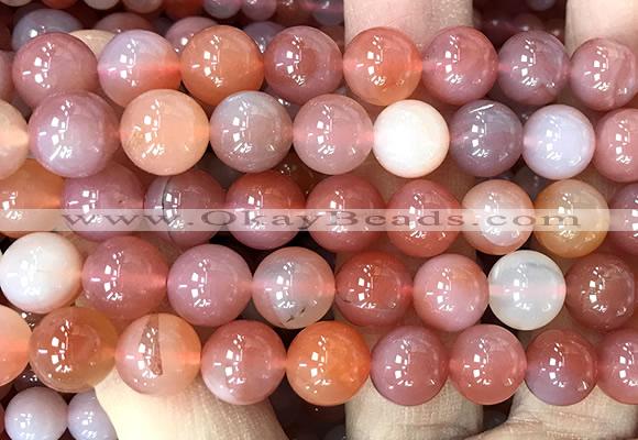 AGBS70 15 inches 10mm round south red agate beads wholesale