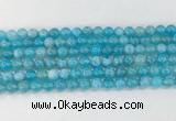 AGBS80 15 inches 6mm round blue fire agate beads wholesale