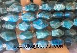 APBS05 15 inches 12*16mm - 15*20mm faceted nuggets apatite beads  APBS05 15 inches 12*16mm - 15*20mm faceted nuggets apatite beads