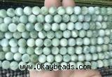 ASBS10 15 inches 8mm round green angelite gemstone beads wholesale  ASBS10 15 inches 8mm round green angelite gemstone beads wholesale
