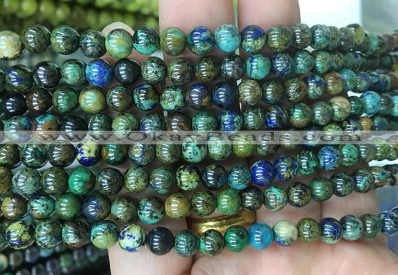 AZBS01 15 inches 6mm round azurite gemstone beads wholesale