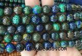 AZBS08 15 inches 10mm round azurite gemstone beads wholesale