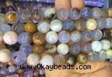 BCBS04 15 inches 12mm round blue chalcedony beads wholesale