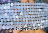 BCBS08 15 inches 6mm round blue chalcedony beads wholesale