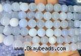 BCBS10 15 inches 10mm round blue chalcedony beads wholesale