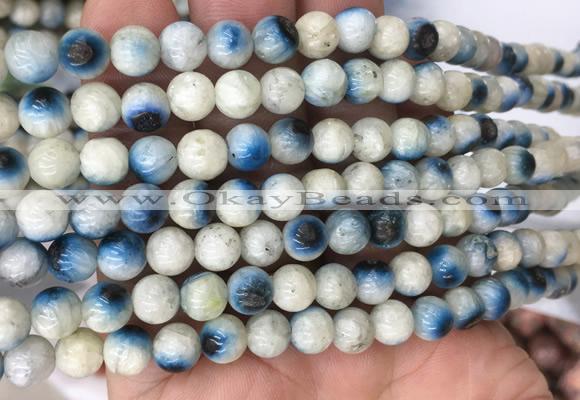 BIBS01 15 inches 6mm round blue ice glacierite stone beads wholesale