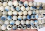 BIBS03 15 inches 10mm round blue ice glacierite stone beads wholesale