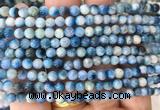 BIBS07 15 inches 4mm round blue ice glacierite stone beads wholesale