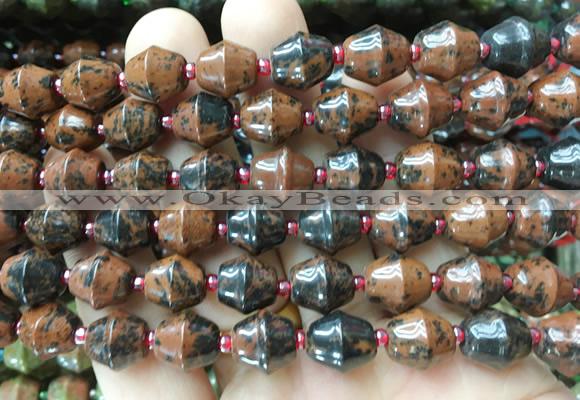 BLBS15 15 inches 10*11mm bell mahogany obsidian beads wholesale