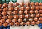 BLBS17 15 inches 10*11mm bell red jasper beads wholesale