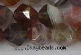 CAA1010 15.5 inches 12mm faceted nuggets botswana agate beads