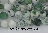 CAA1020 15.5 inches 6mm faceted nuggets tree agate beads