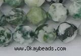 CAA1023 15.5 inches 12mm faceted nuggets tree agate beads