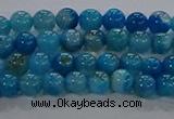 CAA1055 15.5 inches 4mm round dragon veins agate beads wholesale