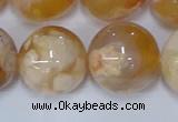 CAA1076 15.5 inches 16mm round sakura agate gemstone beads