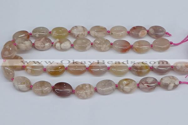 CAA1120 15.5 inches 15*20mm nuggets sakura agate gemstone beads